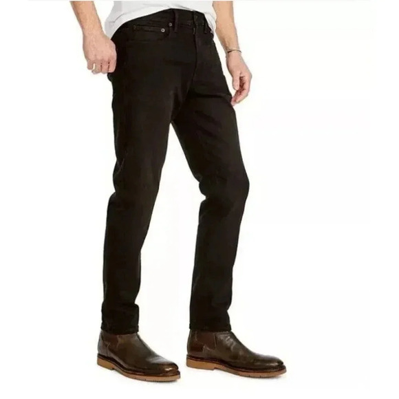 ⚡️Men's Lucky Brand 412 Athletic Slim Black Denim Jeans 👉Pick Size👇 - Picture 2 of 3